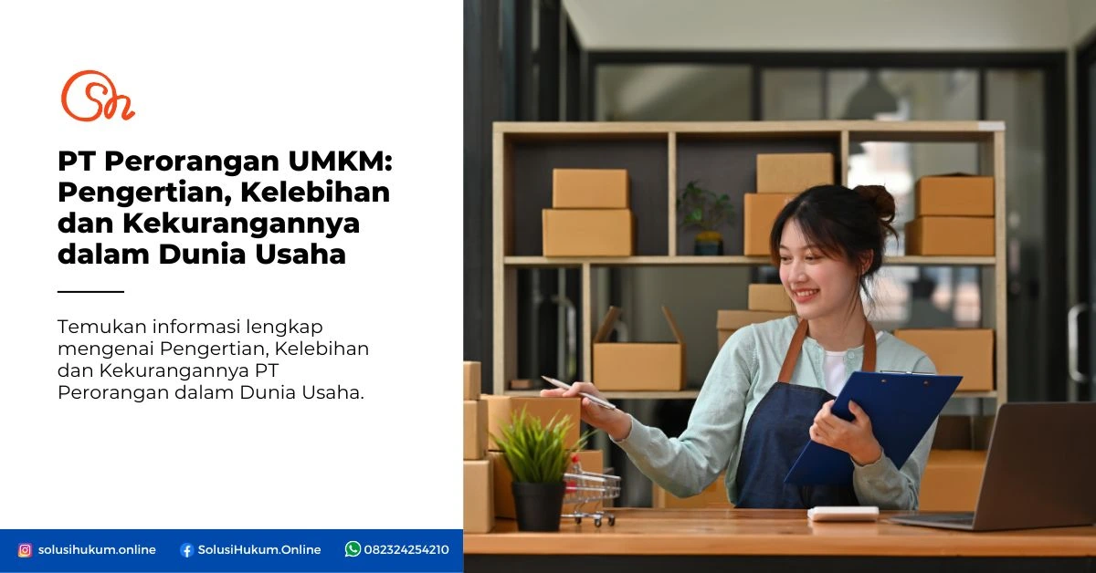 Pengertian, Kelebihan dan Kekurangannya PT Perorangan dalam Dunia Usaha