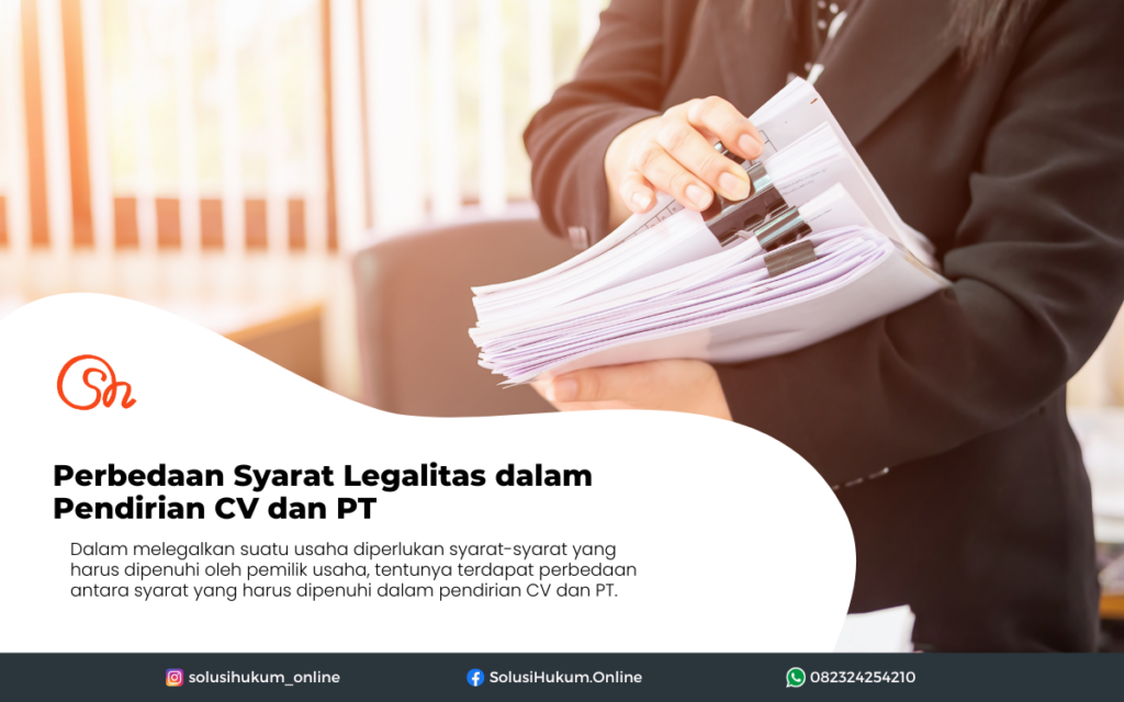 Perbedaan Pendirian CV dan PT