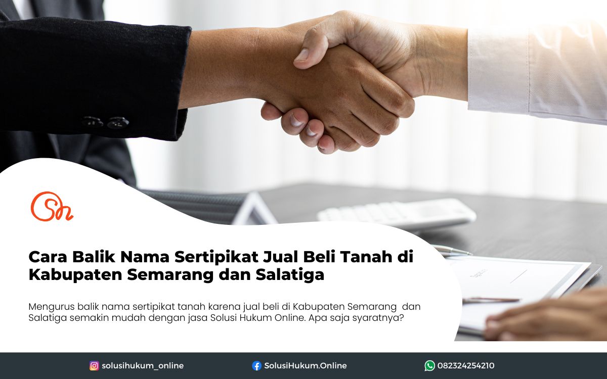 Balik Nama Sertipikat Jual Beli Tanah