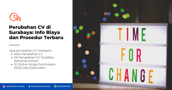 Perubahan CV di Surabaya